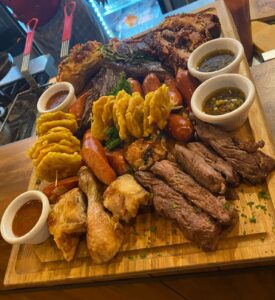 Mixed Argentinian Grill Meat Family Platter at Toro Loco Restaurant in Sosua